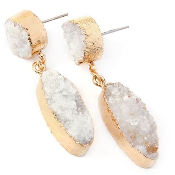 MODA ME COUTURE Jewelry - DRUZY EARRINGS